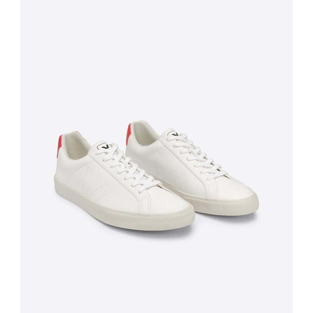 Men's Veja ESPLAR CHROMEFREE Sneakers White/Red | SG 307KOR